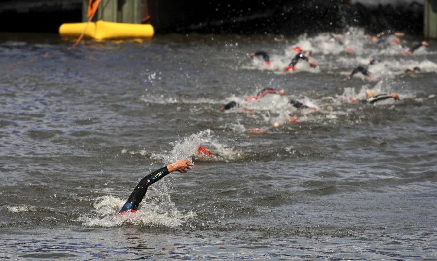 Triathlon WM 2009 in Hamburg Triathlon WM 2009 in Hamburg in der Binnenalster