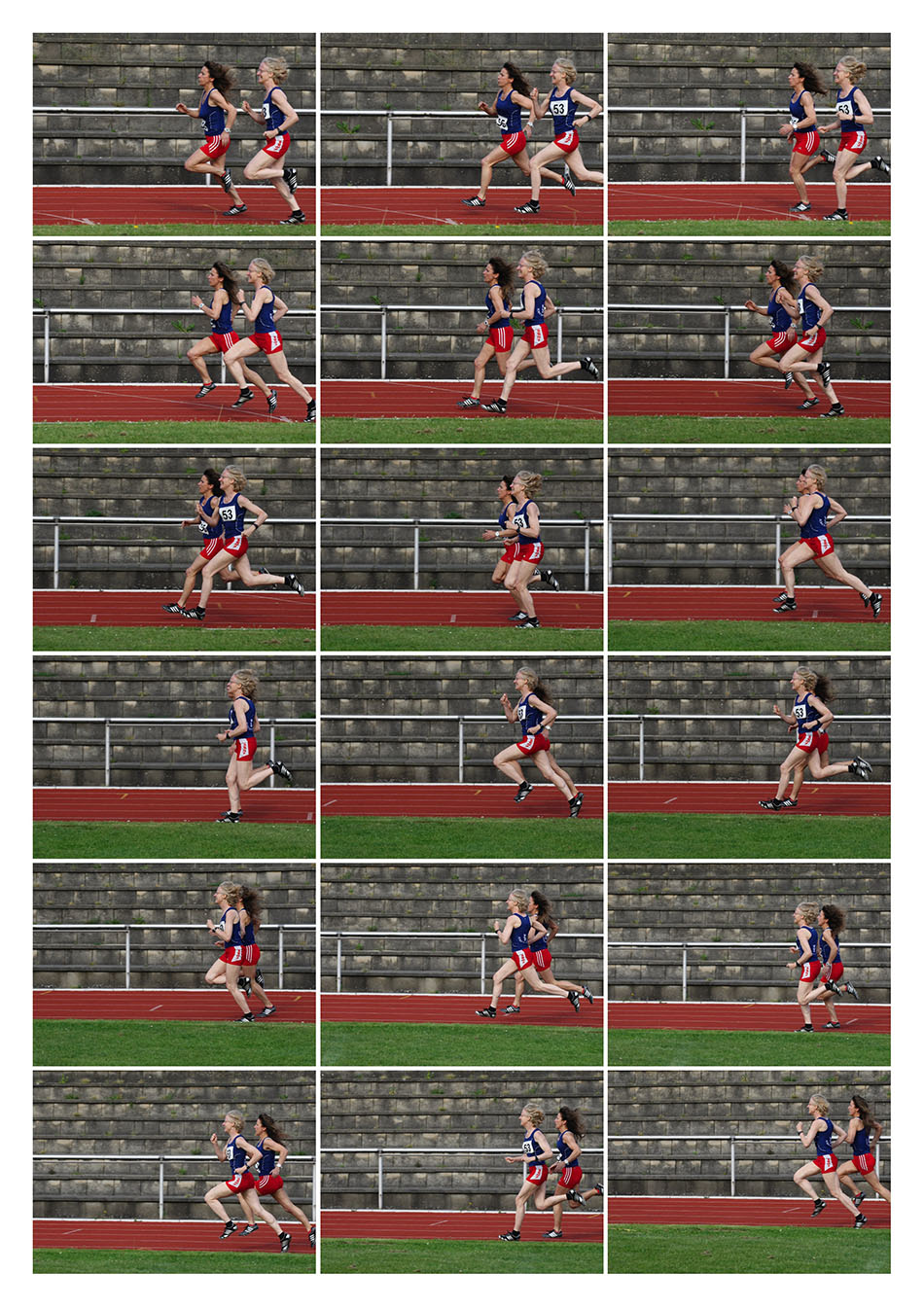 400 m Synchronlaufen