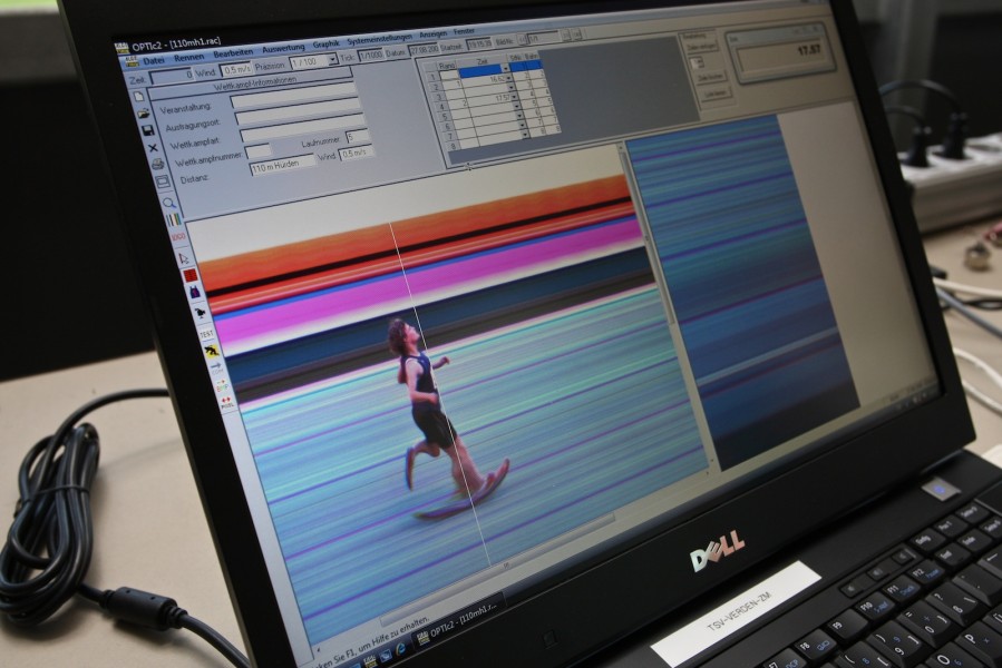 Messung vom feinsten mit Zielfoto wie bei der WM in Berlin