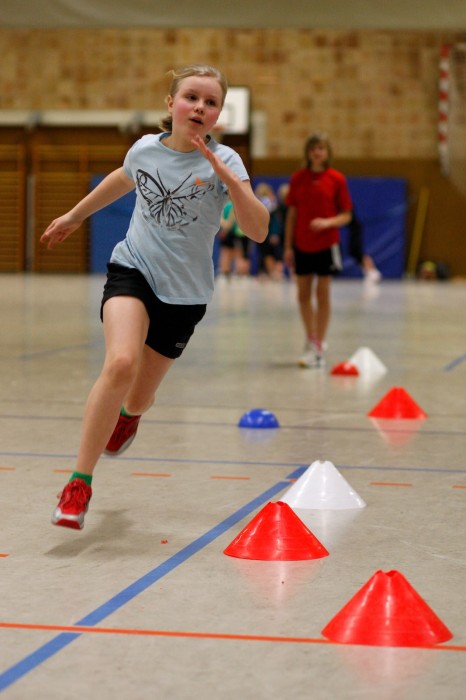 Anlauf zum Hochsprung