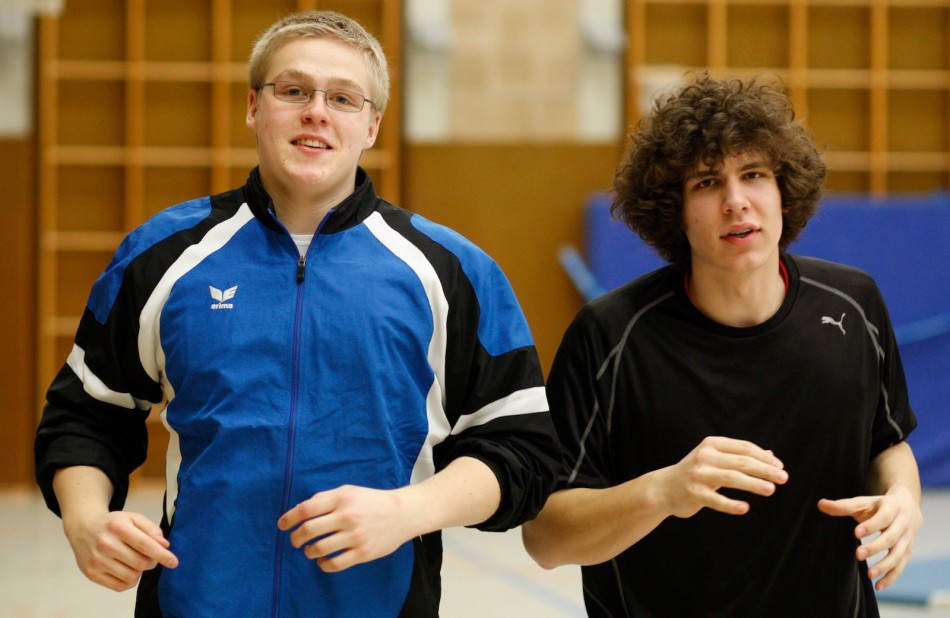 Aufwärmen der "Großen"