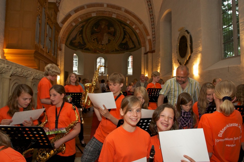 Gospel and Brass: Bläserklasse 2008 des GaW in St. Andreas Verden