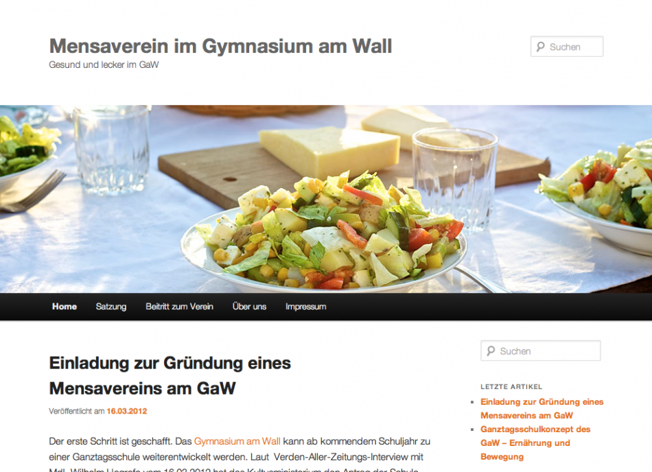 Mensaverein GaW Homepage