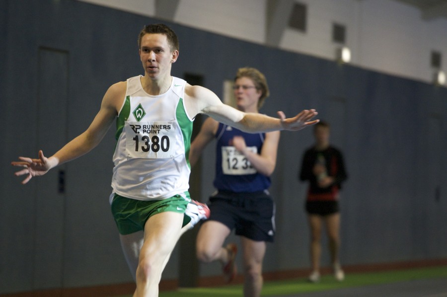 60 m Sprint Hallen-Leichtathletik Wettkampf Bremen