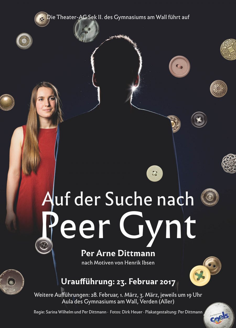 Theaterplakat "Auf der Suche nach Peer Gynt"